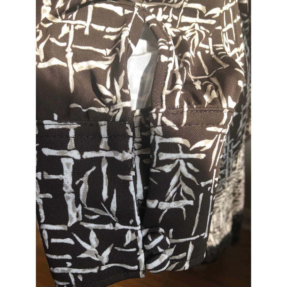 Ann Taylor-Bamboo Print Wrap Dress - Picture 3 of 6